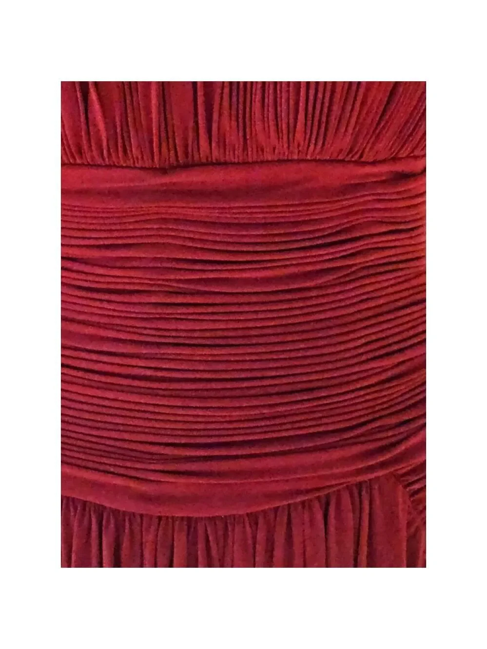 Jovani Red One Shoulder Dress with Silver Chain Rhinestone Strap Size 8 - Picture 16 of 17
